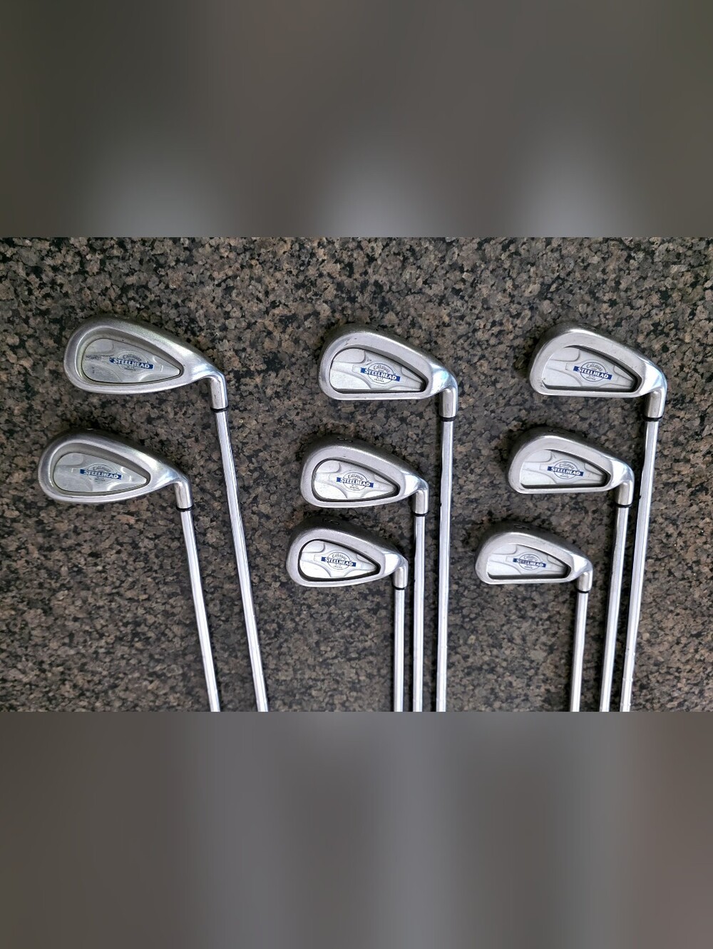 Callaway Golf Steelhead X-14 irons 3,4,5,7,8,9,S,P missing 6 iron XL long steel